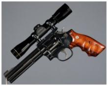 Smith & Wesson Model 17-6 Double Action Revolver with Scope