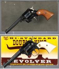 Two High Standard Double-Nine Double Action Revolvers with Boxes