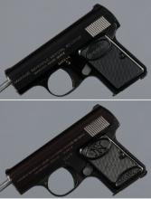 Two Belgian Browning Baby Semi-Automatic Pistols