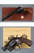 Two Revolvers with Boxes
