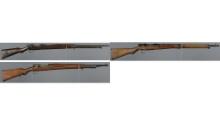 Three Military Bolt Action Rifles