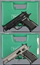 Two Tanfoglio Witness Semi-Automatic Pistols with Cases