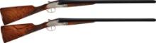 Matched Pair of Arrieta y Cia Sidelock Shotguns with Boxes