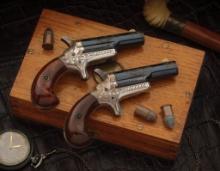 Pair of Factory Engraved Colt Third Model Derringers
