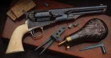 Cased Factory Engraved Colt Model 1861 Navy Revolver