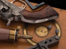 Cased Engraved Colt London Model 1849 Pocket Percussion Revolver