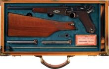 Huey Custom Cased DWM Model 1902 Luger Semi-Automatic Carbine