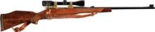 Engraved and Gold Plated Weatherby Mark V Rifle with Scope