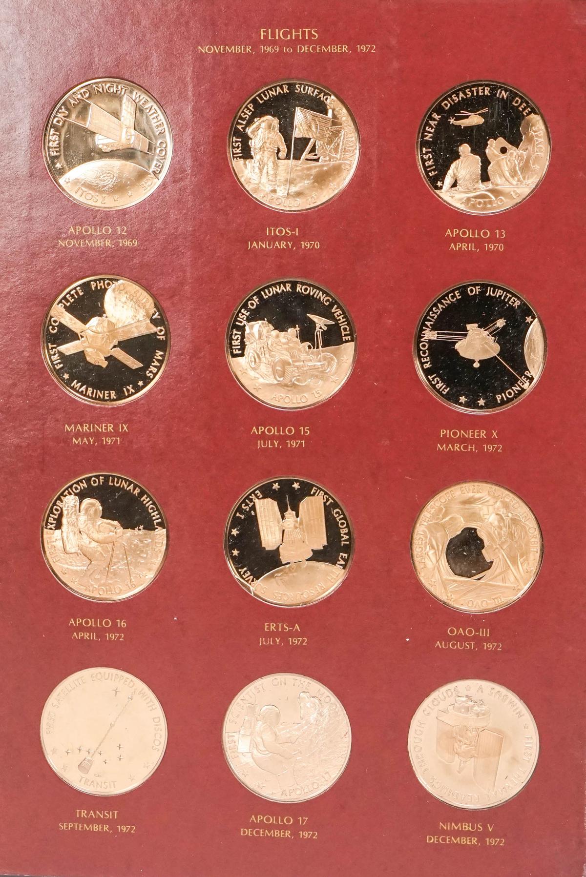 America In Space First Edition Solid Brass Proof Set