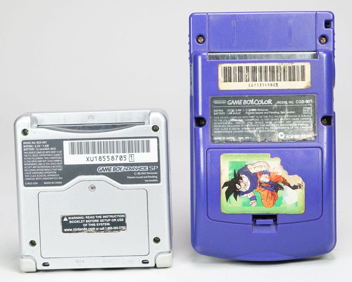 Nintendo Game Boy Advance SP & Game Boy Color Model CGB-001