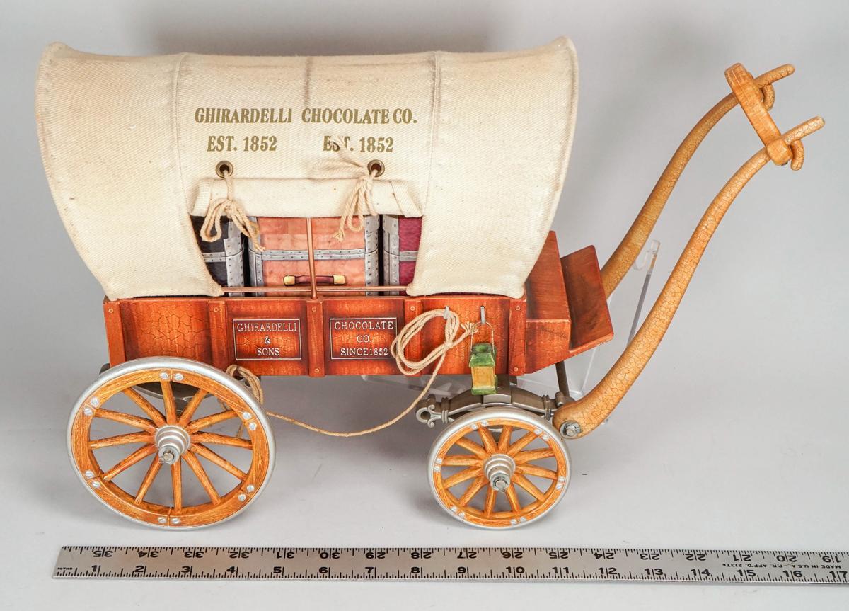 Ghirardelli Chocolate Co.  Pioneer Wagon Display - Candy Holder