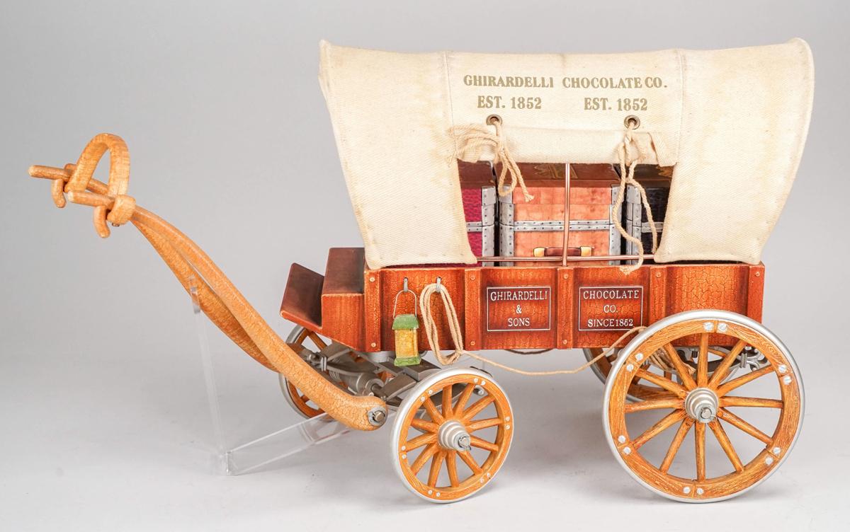 Ghirardelli Chocolate Co.  Pioneer Wagon Display - Candy Holder