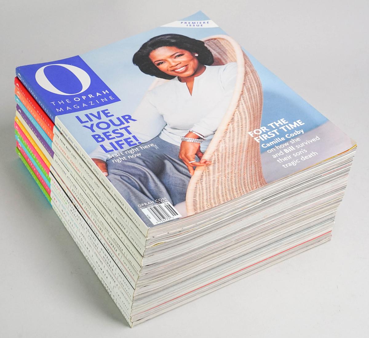 Oprah Winfrey O Magazines, Premier Issue & First 12 Issues