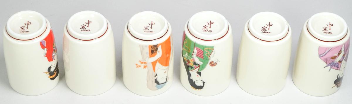 6 Japanese Tea Cup Set