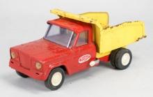 Tonka Dump Truck Red & Yellow Pressed Steel No. 1060. Ca. 1960's