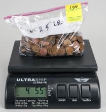 Approx. +/- 4.5 Lbs. Wheat Pennies