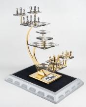 Star Trek "The Next Generation" Tridimensional Chess Set, Ca. 1996