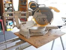 DEWALT DW708 12" Sliding Compound Miter Saw - 15 Amp, w/ Folding StableMate Stand