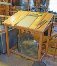 Drafting Table w/ Squares, Templates