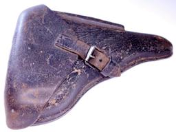 German WWII Luger PO 8 Parabellum Leather Pistol Holster