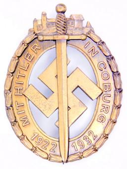 German WWII Gold 1922-1932 Colburg Badge