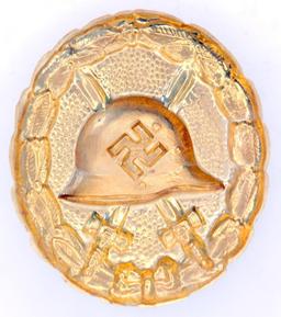 German WWII Gold Spanish Condor Legion Wound Badge