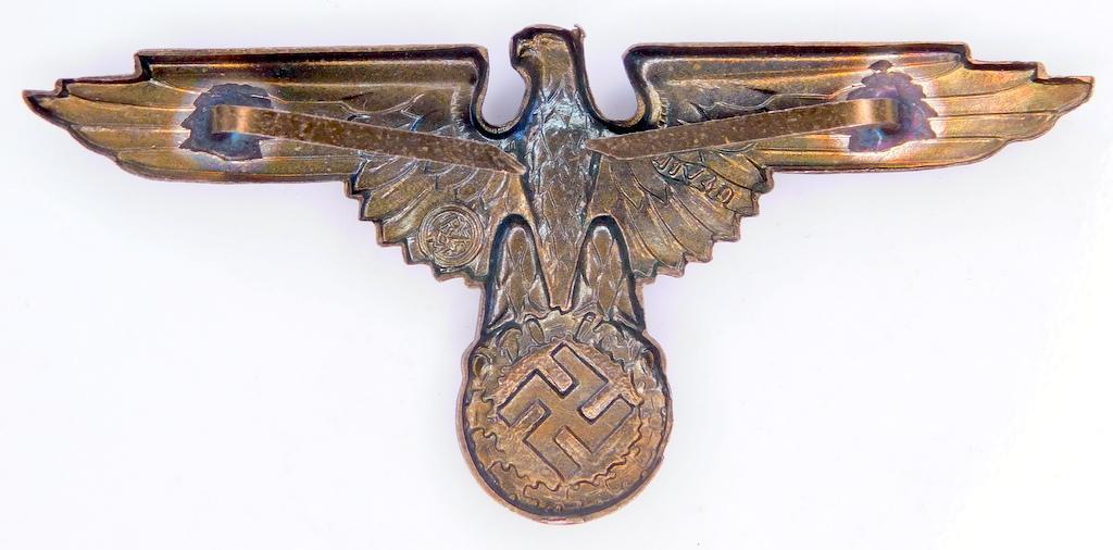 German WWII Waffen SS Schutz Staffel Officers Visor Cap Eagle and Skull