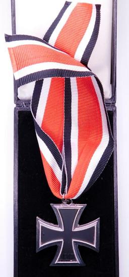 Post War German WWII Knights Cross to the Iron Cross - Cased