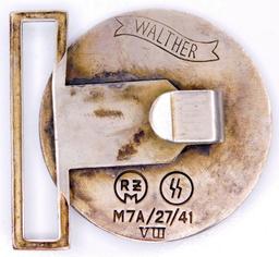 German WWII Waffen SS Walther Officers Belt Buckle