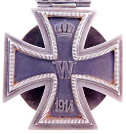 Imperial German WWI 1st Class Iron Cross with German WWII 1st Class Spange Attached
