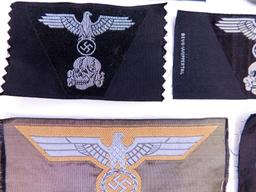 Group of (11) German WWII Military Cloth Insignia