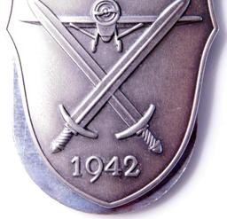 German WWII Army DEMJANSK 1942 Sleeve Shield