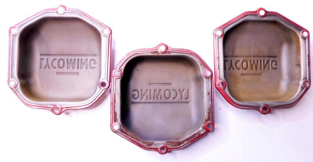 Lycoming Aircraft Engine Valve Covers, (3)
