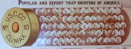 1880's Lithograph United States Cartridge Co. Advertisement of Popular and Expert Trap Shooters