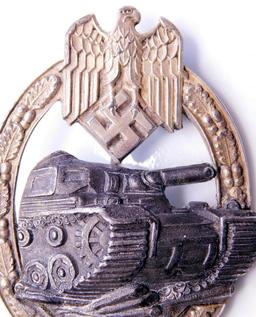 German WWII Army Silver 25 Tank Assault Badge