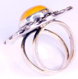 Large Sterling Silver Ladies Ring