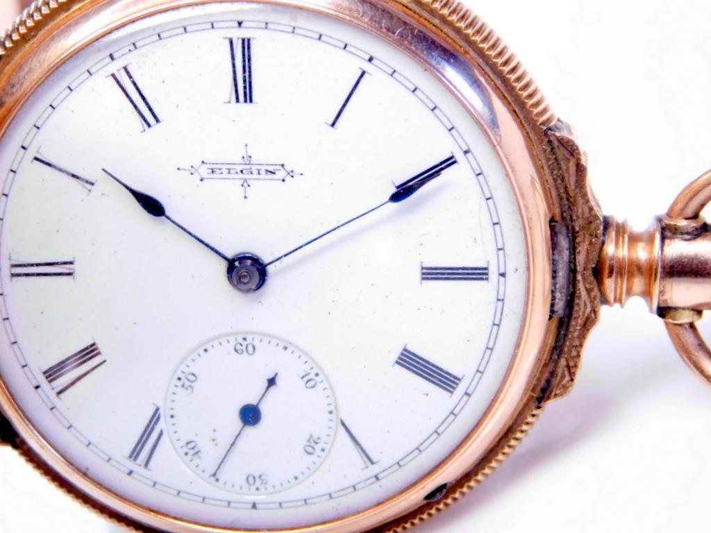 Elgin 8K Yellow Gold Pocket Watch