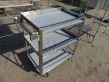 Lakeside stainless steel food cart