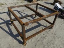 29" X 4' X 4' Metal Frame with wheels
