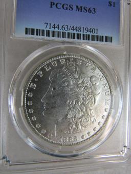 1883 CC Carson City Morgan Silver Dollar PCGS MS63