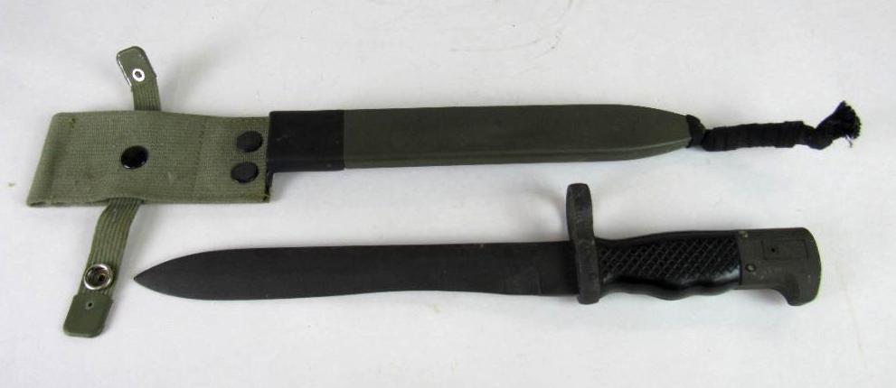 Vintage Spanish M1964 Bayonet for CETME with Scabbard and Frog