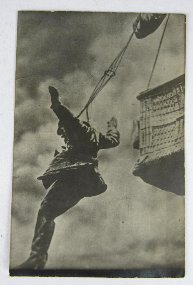 RARE! WWI German Paratrooper Real Photo Postcard