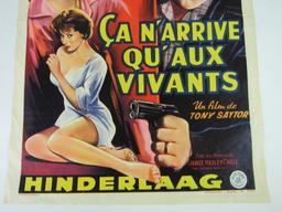 It Only Happens to the Living (1959) Belgium Movie Poster/Pin-Up Image
