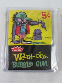 Lot (2) Vintage 1965 Fleer Weird-Ohs Trading Cards Sealed Wax Packs