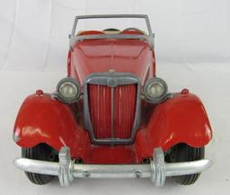 Antique Doepke Model Toys Pressed Steel MG Roadster 15"