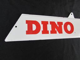 Authentic Antique Sinclair "DINO Supreme" Porcelain Gas Pump Panel / Sign