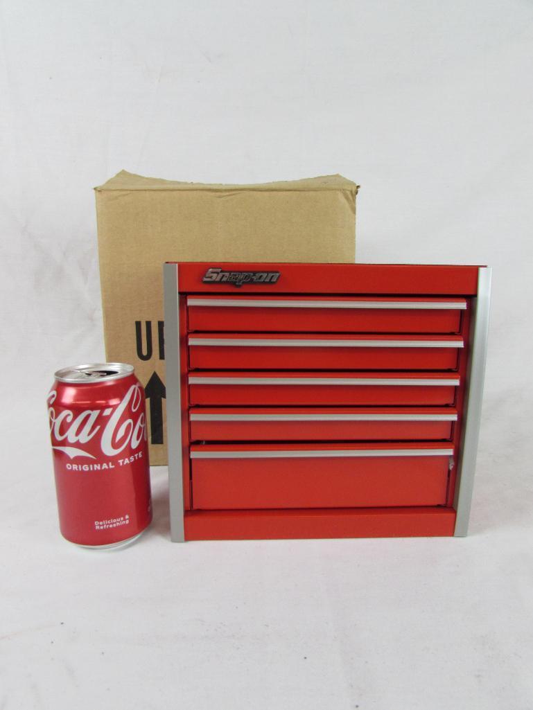 Excellent NOS Snap On #KMC922 Red Micro Mini Metal Tool Chest MIB