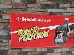 NOS Kendall GT-1 Racing Motor Oil 8 Ft. Service Station Banner