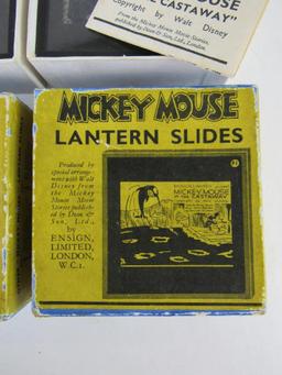 Walt Disney Mickey Mouse 1933 Group of (2) Lantern Slide Sets