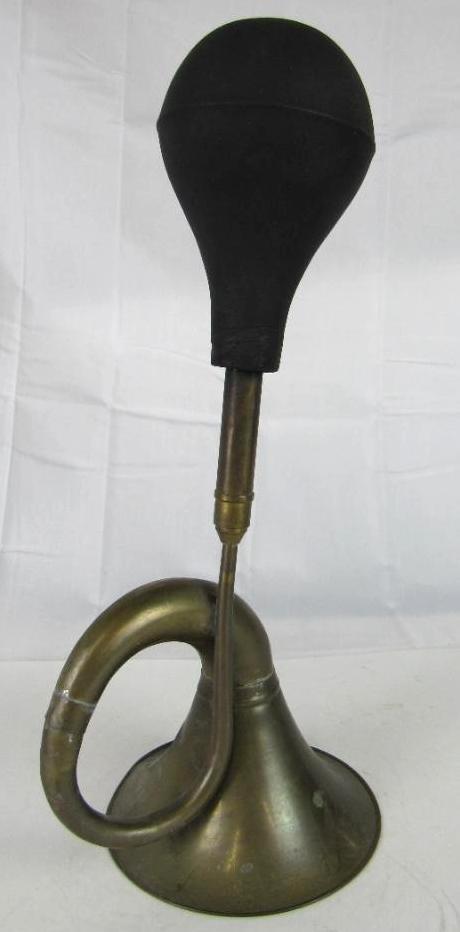 Antique Metal Bicycle or "Clown Car" Horn 15"